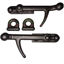 COPPIA GANCI TIPO MEDIO DX E SX CHIUSURA SPONDA RIMORCHIO CARRELLO PERNO