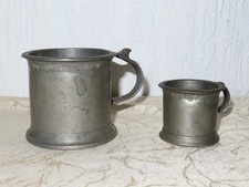2 Pezzi Antico Boccale di
