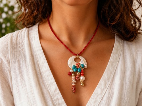 Collana turchesi coralli - , e