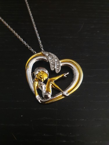 Collana betty boop - argento, oro