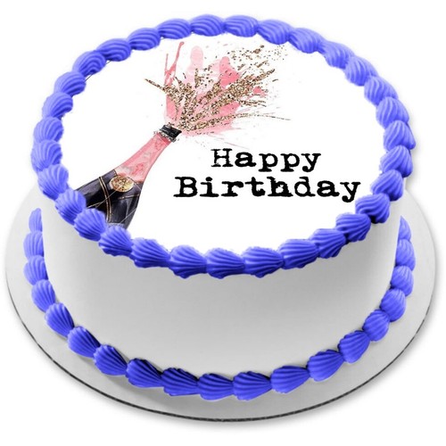 Cake topper champagne - topper,