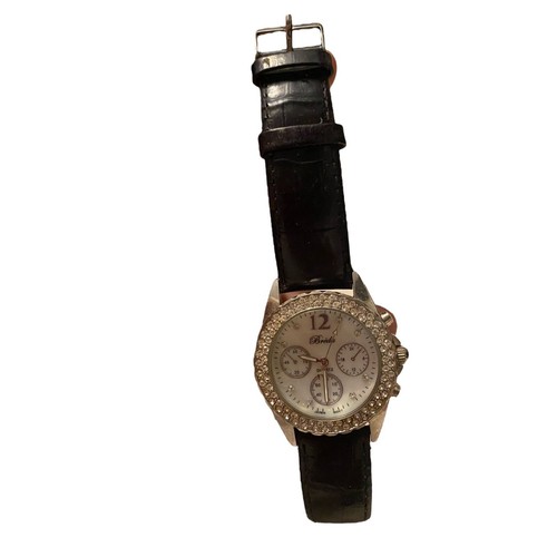 Orologio breda pelle nera - orologio,