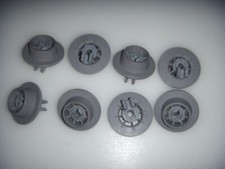 8 RUOTE LAVASTOVIGLIE CESTELLO INFERIORE INDESIT DIF-14B1 ORIGINALI COMPLETE