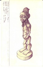 1975 ARTE AFRICANA Statua GU -