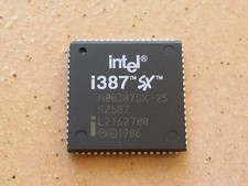 cpu NUOVA i 387 sx 25Mhz intel