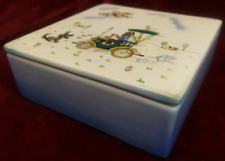 SCATOLA con COPERCHIO IN PORCELLANA - LENCI TORINO