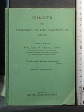 CHAUCER. THE PROLOGUE TO THE CANTERBURY TALES. Walter Skeat. Clarendon press.