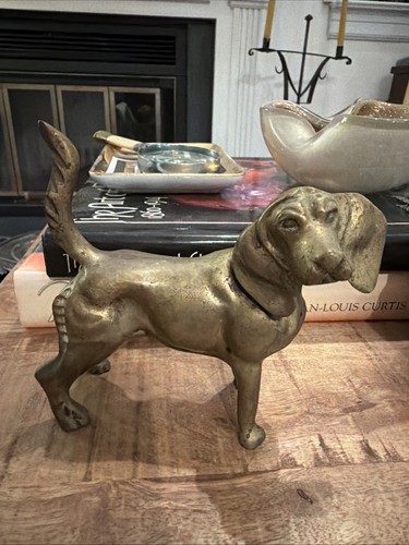Statuina cane segugio - , ottone