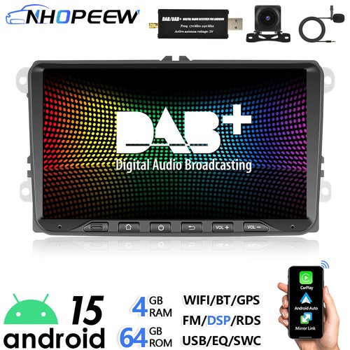 Dab 64g carplay android15 - 4+64g,