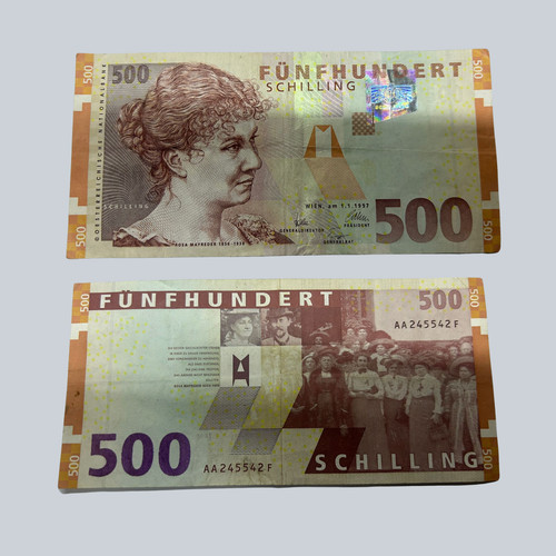Banconota 500 scellini