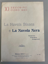 Rarissimo spartito musicale La nuvola bianca e la nuvola nera Zecchino d'Oro '69