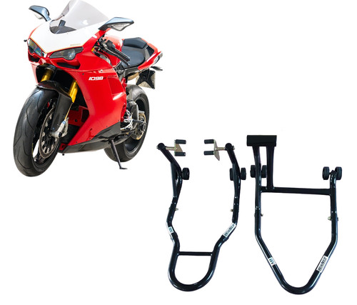Coppia cavalletti alza moto