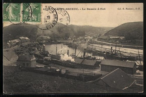 Cpa saint brieuc bassin - bassin, à