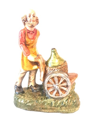 Statua presepe cartapesta 10cm - statua,