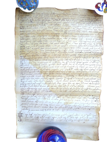 Manoscritto notarile pergamena - manoscritto,