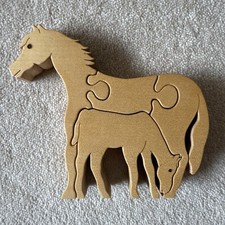 Puzzle legno pezzi - legno, 4