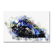 PLAQUE MÉTAL COURSE DE MOTO