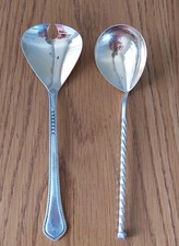 2 Vintage Silver Plated Spoons