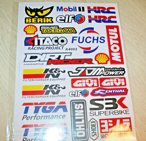 Autocollant sponsors berik - autocollant,