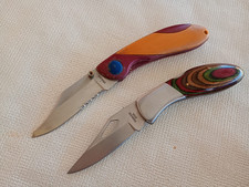 Coppia di coltellini pieghevoli vintage da collezione