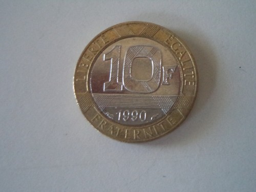 Moneta francia dieci francs - moneta,