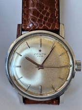 ZENITH-2300-MANUALE-ANNI 60-CALIBRO 2532-CASSA A VITE-TUTTO ACCIAIO-FIRMATO-RARO