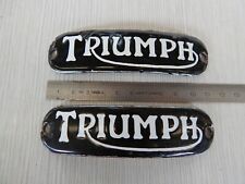 RARI BADGE SMALTATI TRIUMPH VINTAGE ORIGINALI BADGES