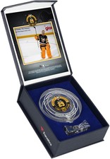 Marc-Andre Fleury Penguins Return Crystal Puck - riempito con giacche GU Ice vs Blue