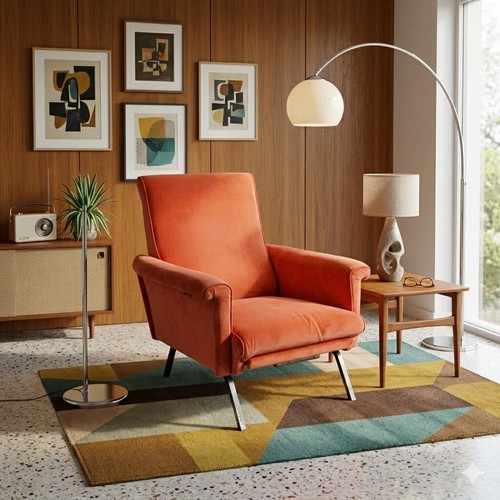 Poltrona vintage metallo - in, e