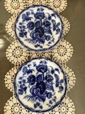 ANTICA RARA COPPIA DI  PIATTI PORCELLANA WEDGWOOD WATER NYMPH