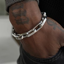1pz bracciale catena cubana