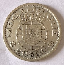 Mozambico moneta argento - mozambico-,