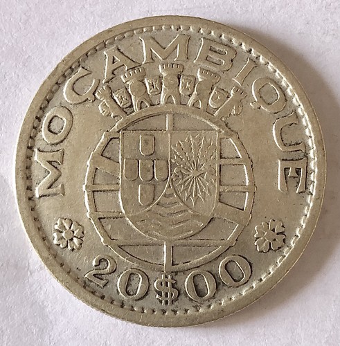 Mozambico moneta argento - mozambico-,