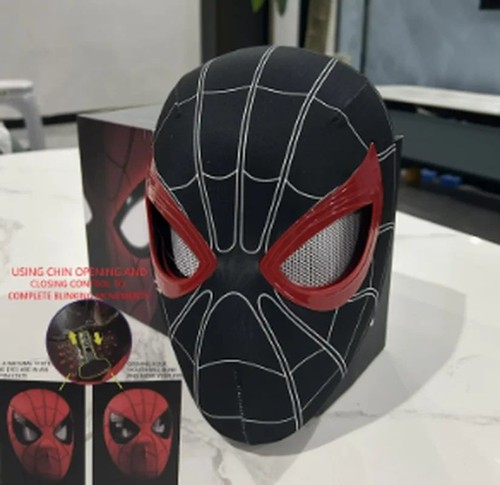 Maschera spiderman nera adulti - maschera,