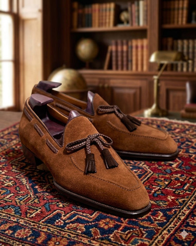 Mocassini uomo scamosciati