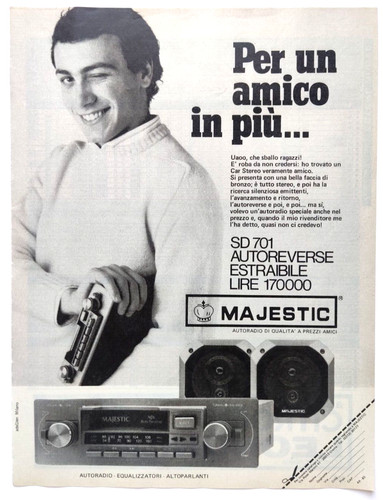 Pubblicita majestic autoradio - pubblicita',
