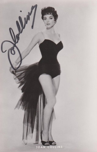 Joan collins autografo - collins,