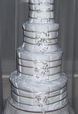 Torta pannolini 4 livelli fai