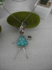 COLLANA LUNGA CIONDOLO BAMBOLINA FASHION DOLL BIJOUX LONG NECKLACE