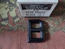 TARGA LETTERA B - PLASTICA