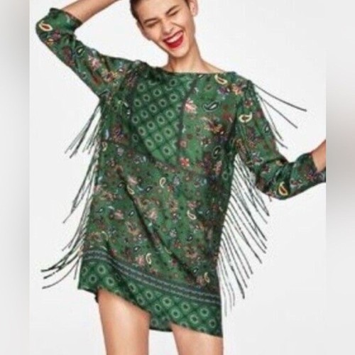 Mini abito bohemien zara nuovo - bohemien,