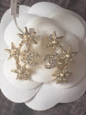 Chanel crystal strass stars - cc,