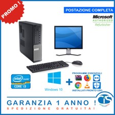 POSTAZIONE INTEL i3 PC SMART WORKING ONLINE INFORMATICA HP DELL WINDOWS 10 4GB 