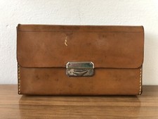 Portafogli Vintage In Cuoio Porta Documenti Borsetta Anni 50 In Pelle