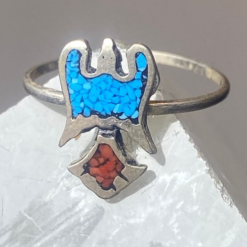 Anello fenice turchese chips