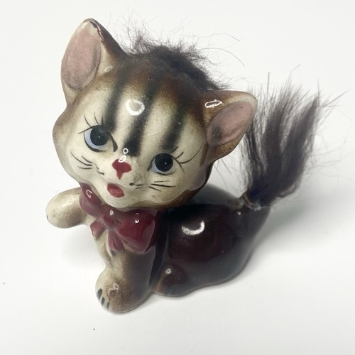 Statuina gatto ceramica - gatto, in