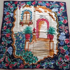 Fendi Scarf with Flower and