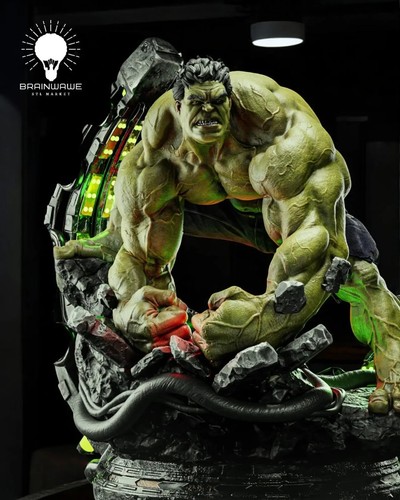 Statua scultura resina hulk - in,