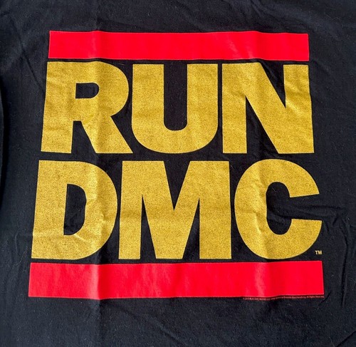 Shirt run dmc logo dorato - run,