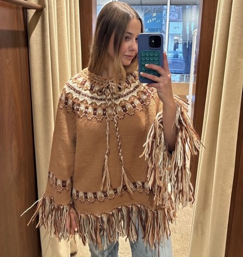 Poncho cape maglione zara - poncho,